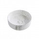 Epona 14", Lavabo Rond avec Effet Marbre