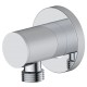 Coude ajustable pour tuyau de douche fini en chrome