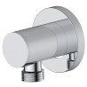 Circular Adjustable elbow for shower hose with chrome finish