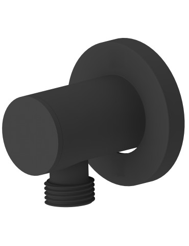 Coude ajustable pour tuyau de douche fini en noir mat