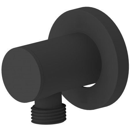 Coude ajustable pour tuyau de douche fini en noir mat
