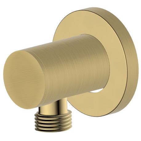 Coude ajustable pour tuyau de douche fini en or mat