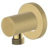 Circular Adjustable elbow for shower hose with matte gold finish