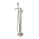 Robinet de bain sur pied Ares fini nickel brossé