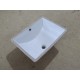 18 x 14 in. undermount sink, white, Boba-II collection