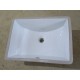 Lavabo sous-plan 18 × 14 po, blanc, collection Boba-II