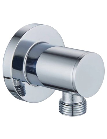 Coude ajustable pour tuyau de douche fini en chrome