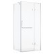 Shower door and side glass, 40 × 32", Nyx collection