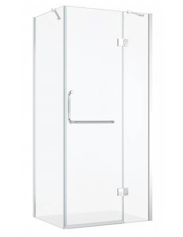 Shower door and side glass, 40 × 32", Nyx collection
