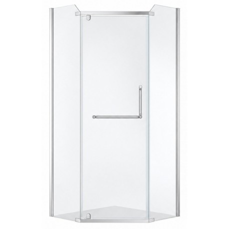 Neo-Angle Shower, 36 × 36", Chrome finish, Atlas Collection