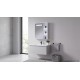 VISTA 24 in. LED medicine cabinet with storage and anti-fog