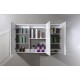 VISTA 30 in. LED medicine cabinet with storage and anti-fog