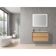 Vanité flotante simple, 35.4", collection Ligna (miroir vendu séparément)