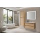 Vanité flotante simple, 35.4", collection Ligna (miroir et meuble de côté vendu séparément)