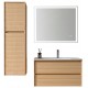 Vanité flotante simple, 35.4", collection Ligna (miroir et meuble de côté vendu séparément)