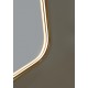 LED Bathroom Mirror 20 x 36", Matte Gold – NOVA Collection