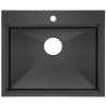 Kitchen Sink, 24 x 20", Anthracite Black