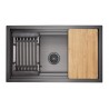 Kitchen Sink, 30 x 18", Black