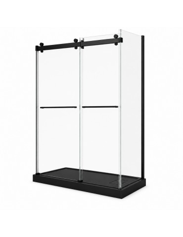 Combo Waka 60 inch Shower Door + Brutus 60 × 32 inch Shower Tray