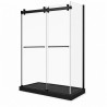 Ensemble porte de douche Waka 60 pouces + receveur de douche Brutus 60 × 32 pouces