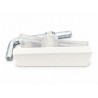 Fixation blanche pour panneau de douche – Lwidgi et Mikotos – Pièce no 6