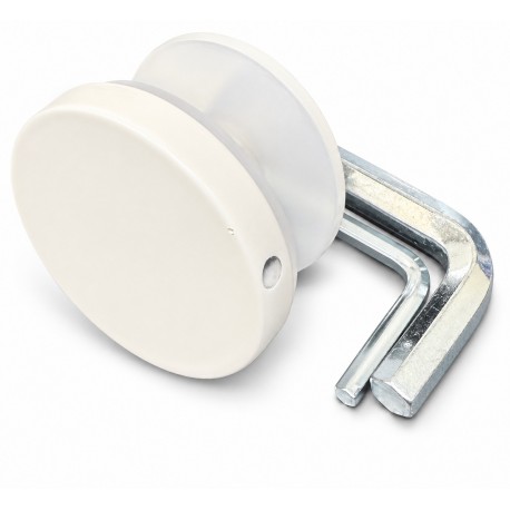 Fixation ronde blanche pour panneau latéral de douche Myo – Pièce no 6