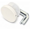 Fixation ronde blanche pour panneau latéral de douche Myo – Pièce no 6