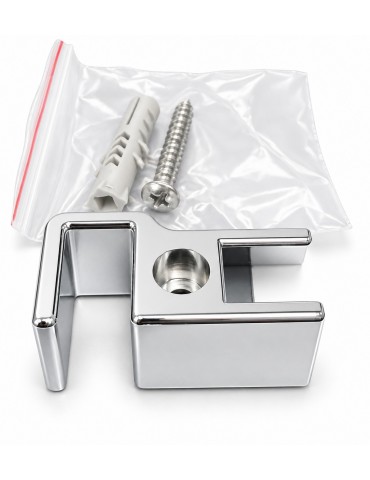 Support inférieur latéral chromé pour douche – Lwidgi, Mikotos et Myo