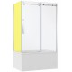 Porte de douche sur bain Lwidgi finition Chrome