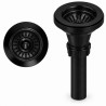 Black kitchen sink strainer