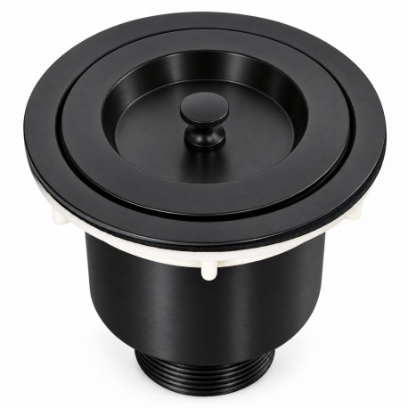 Crépine d’évier de cuisine noir mat 114-1-MB