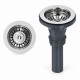 Stainless steel basket sink strainer 114-2-SS
