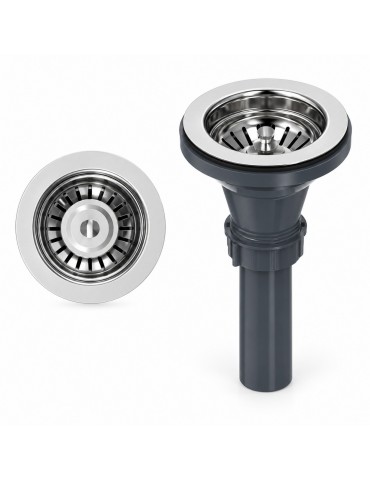 Crépine d’évier à panier en inox 114-2-SS