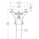 Stainless steel basket sink strainer 114-2-SS