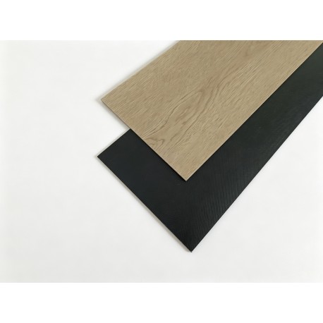 Plancher vinyle LVT à coller 7 x 48 po. couleur Bois Naturel Doré