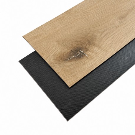 LVT Glue-Down Vinyl Flooring 7 x 48 in Wood Beige colour